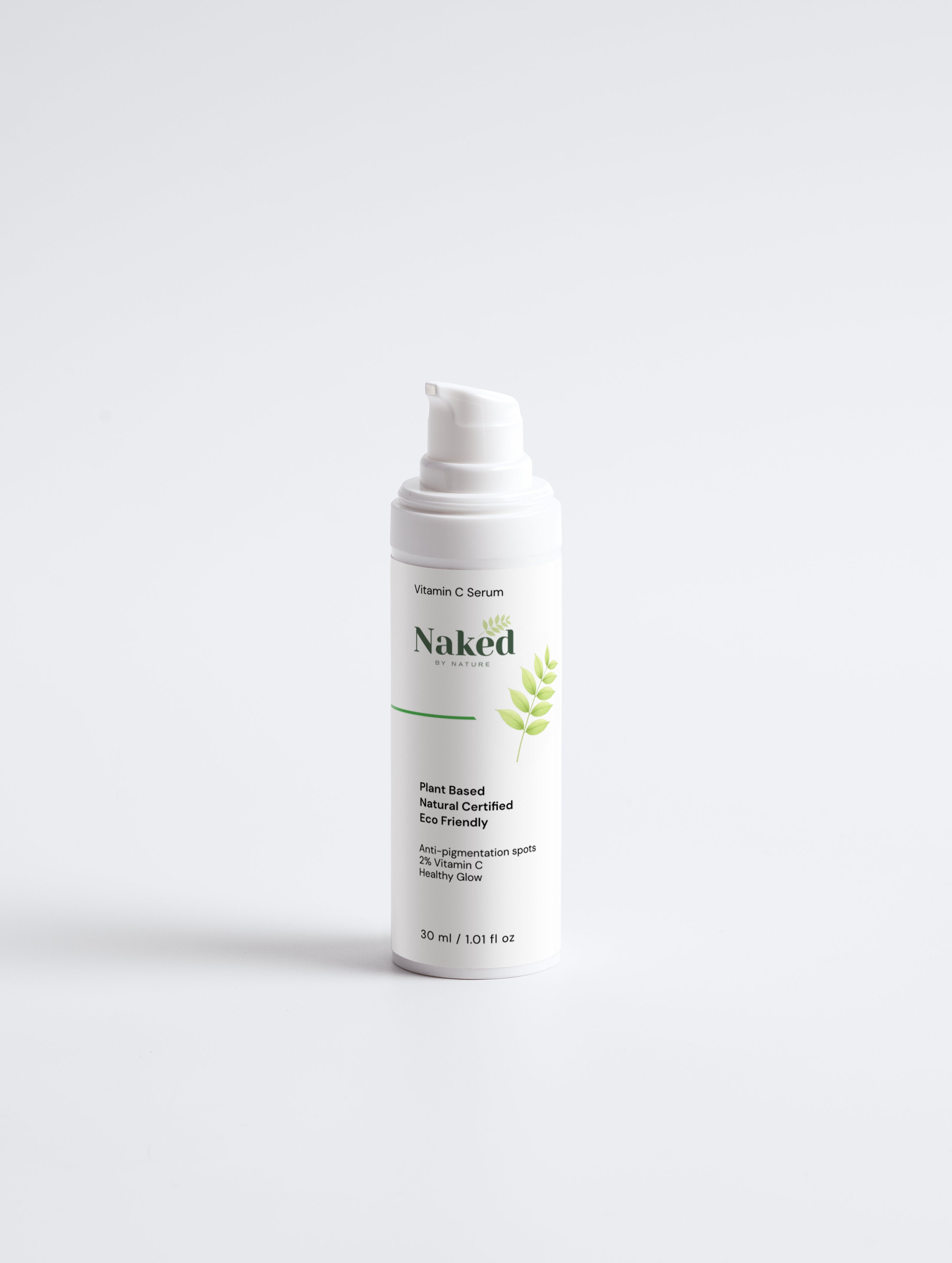 Plant-based Vitamin C serum for anti-pigmentation & healthy glow, natural certified, eco-friendly skincare