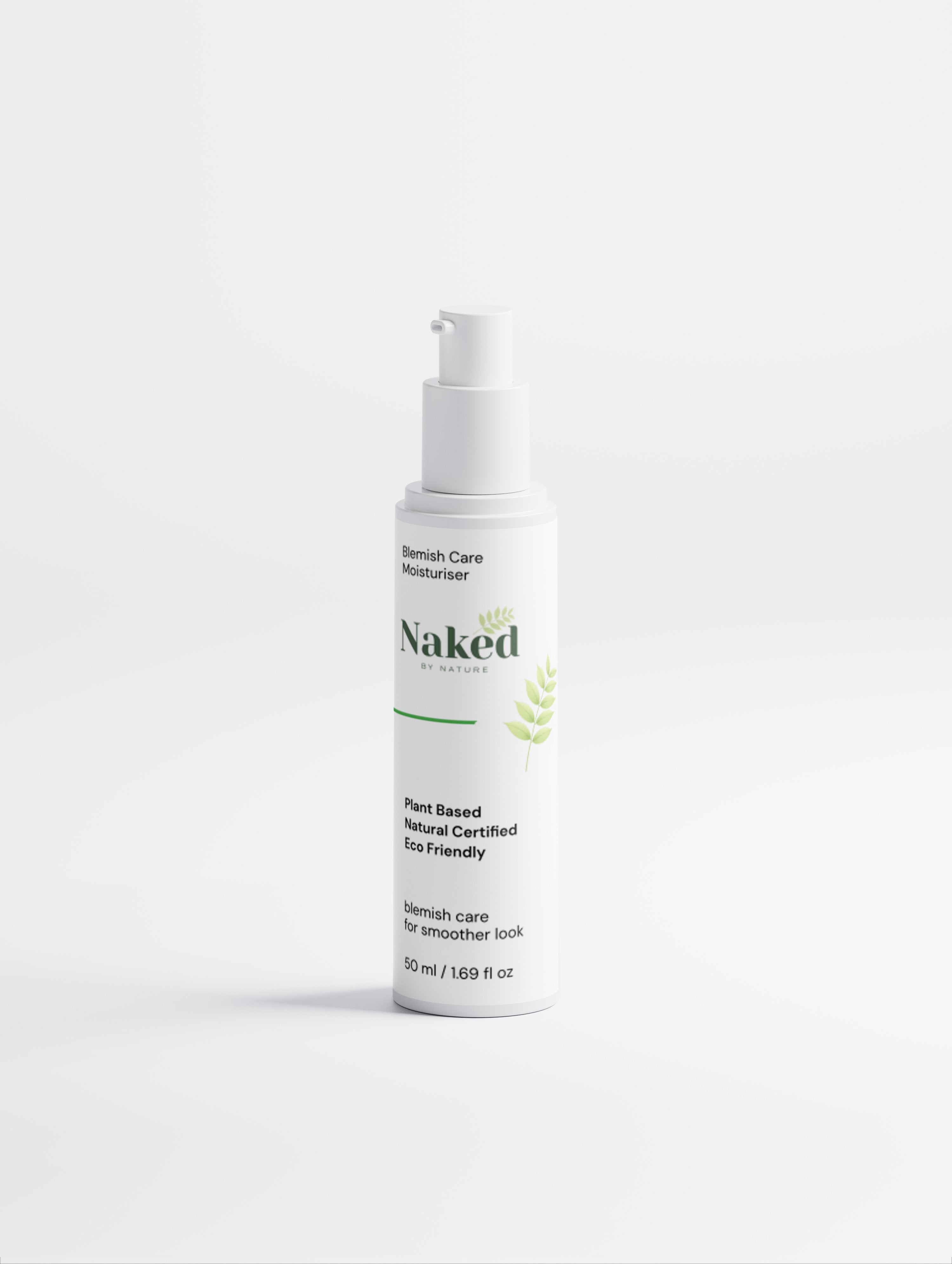 Blemish care moisturiser, plant-based & eco-friendly for smoother skin, 50ml